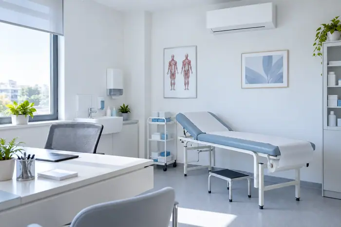 Split mural intr-un cabinet medical