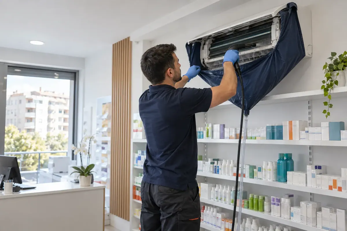 Tehnician la split intr-o farmacie