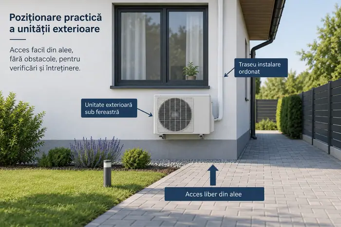Amplasarea exterioara si conditiile de acces