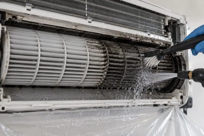 Detaliu evaporator jet murdar turbina