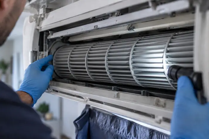 Detaliu evaporator jet murdar turbina