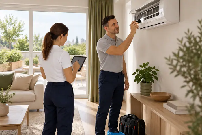 Inspectie profesionala a aparatului split