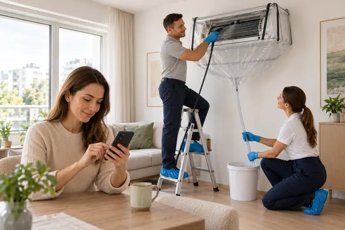 Programare la aer conditionat langa fereastra