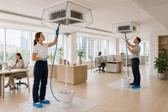 Curatare dubla a aparatelor de aer conditionat