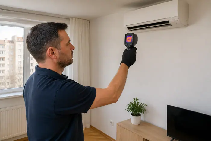 Verificarea temperaturii la aerul conditionat